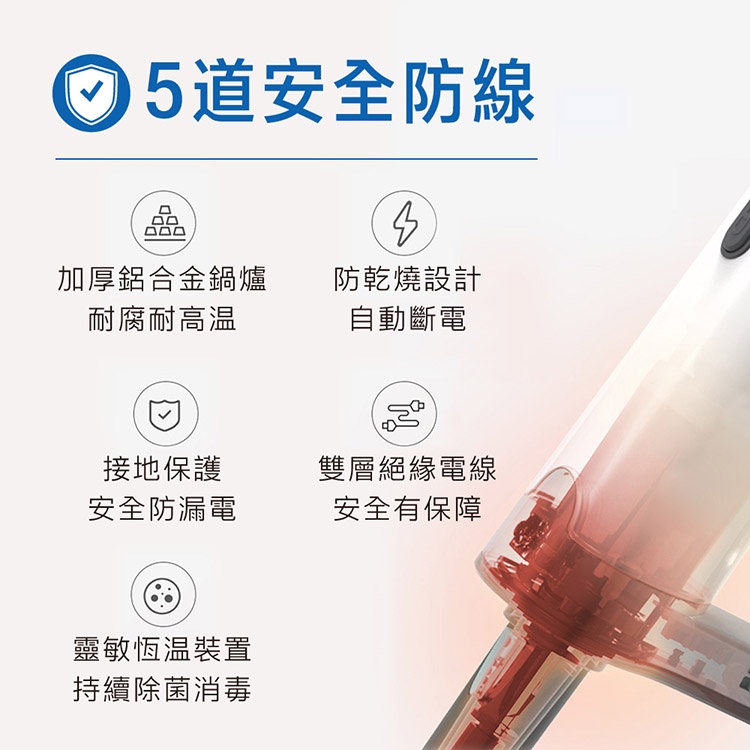 AIWA 愛華 兩用手持多功能蒸氣拖把 ARS2101, , large