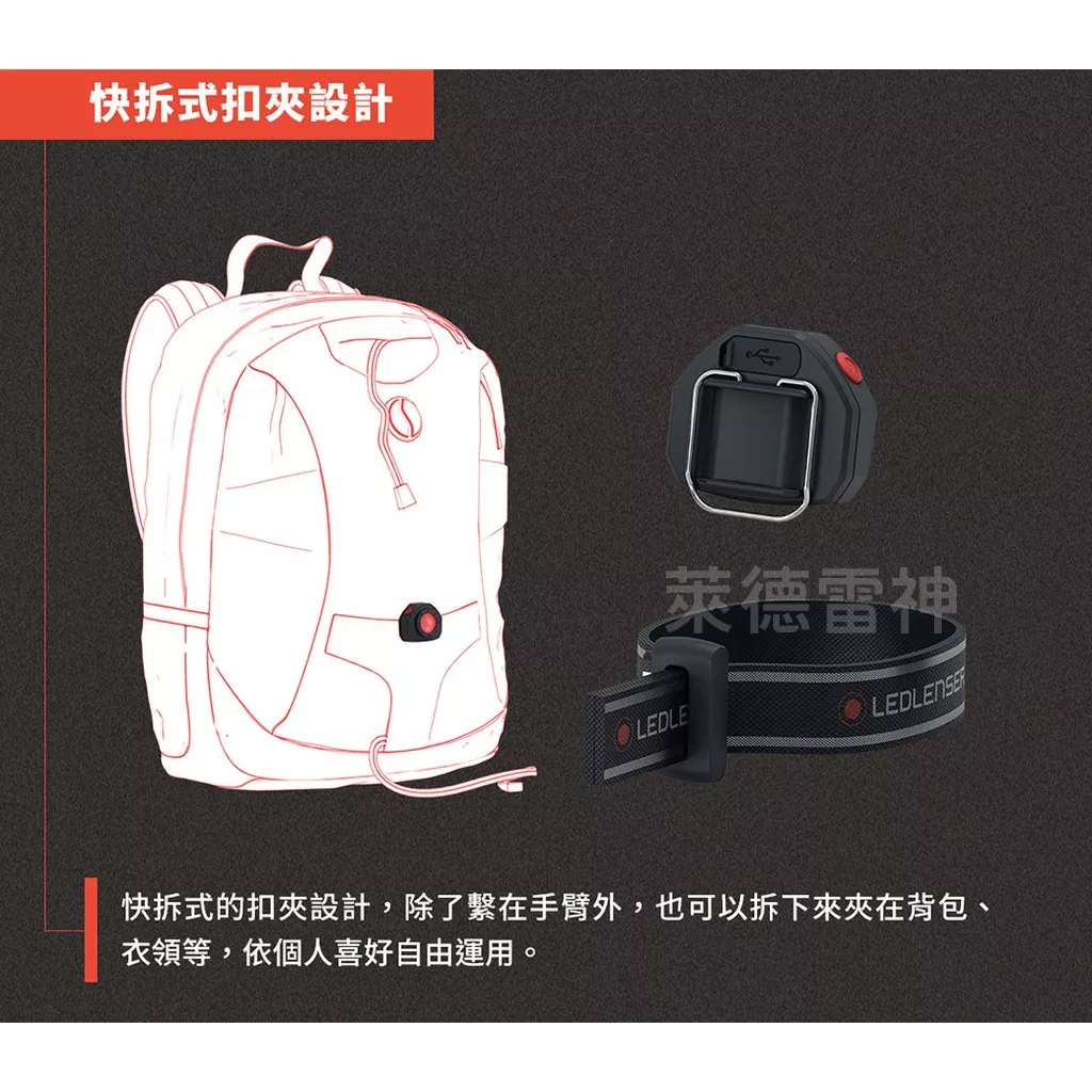 【德國Ledlenser】CU2R 充電式手臂燈, , large