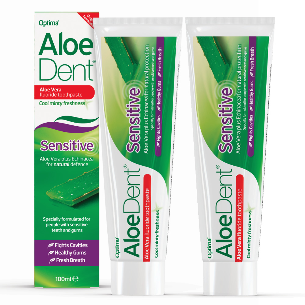 英國Aloe Dent-安敏舒牙膏(含氟 100ml x 2入), , large
