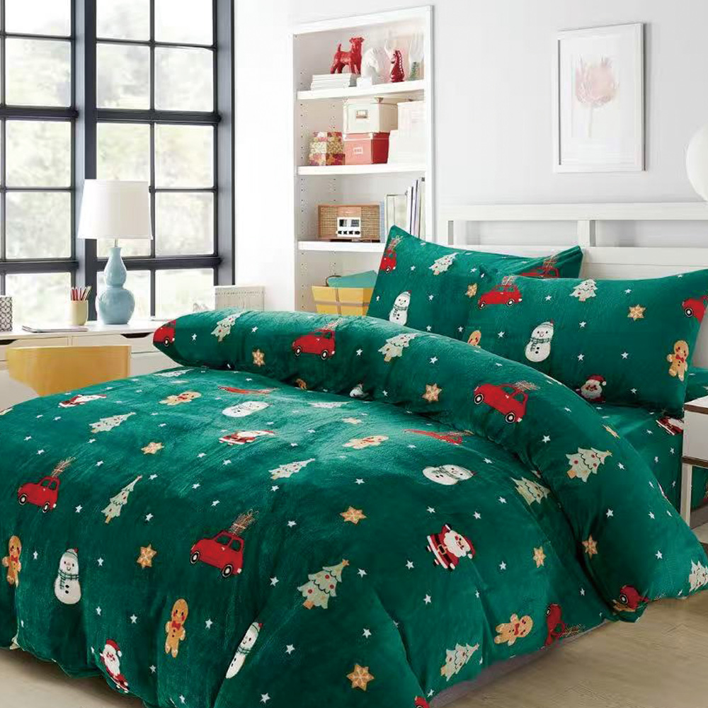 【Galatea葛拉蒂】法蘭絨冬季雙人加大床包四件組 多款任選, , large