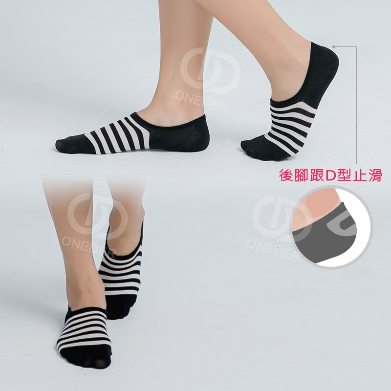 (多款)涼感止滑條紋隱形襪 隱形襪【ONEDER旺達】OD-CL103, , large