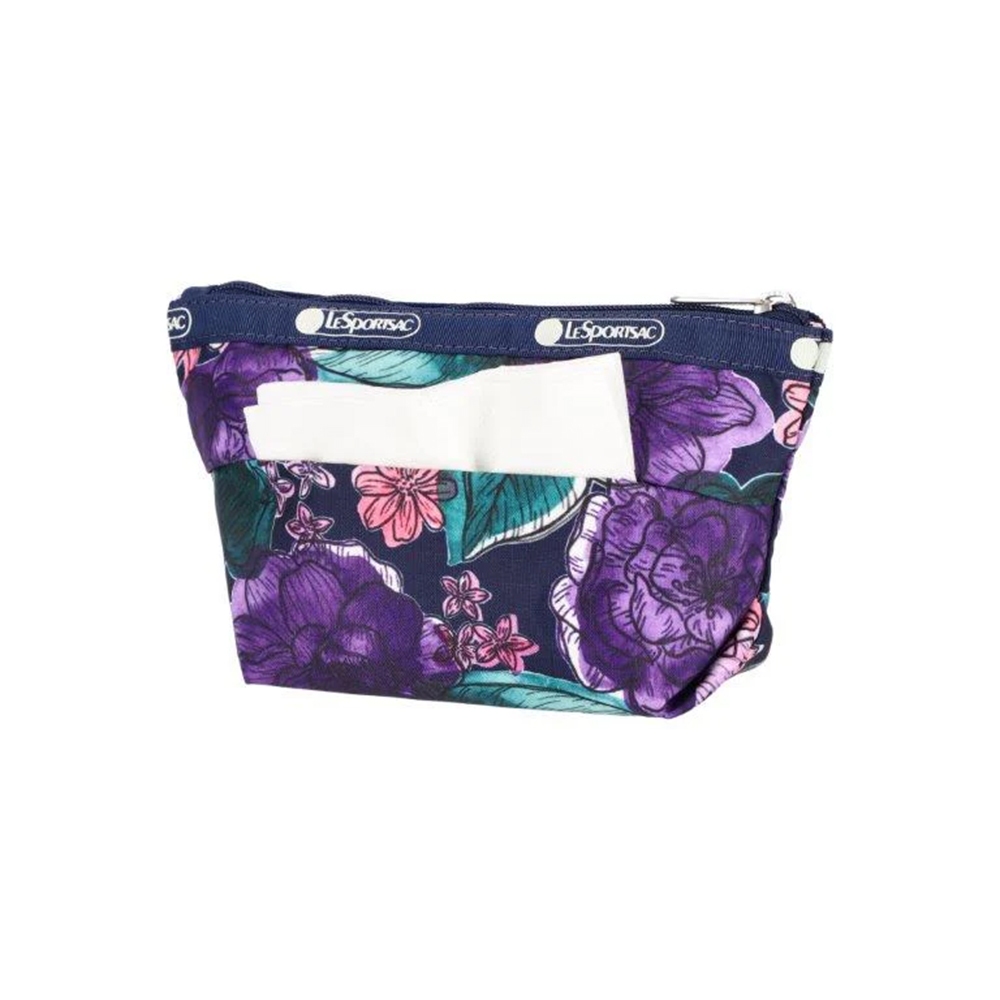 |快速出貨|Lesportsac Small Sloan Cosmetic 小型收納梯形化妝包/ 繪染花卉, , large