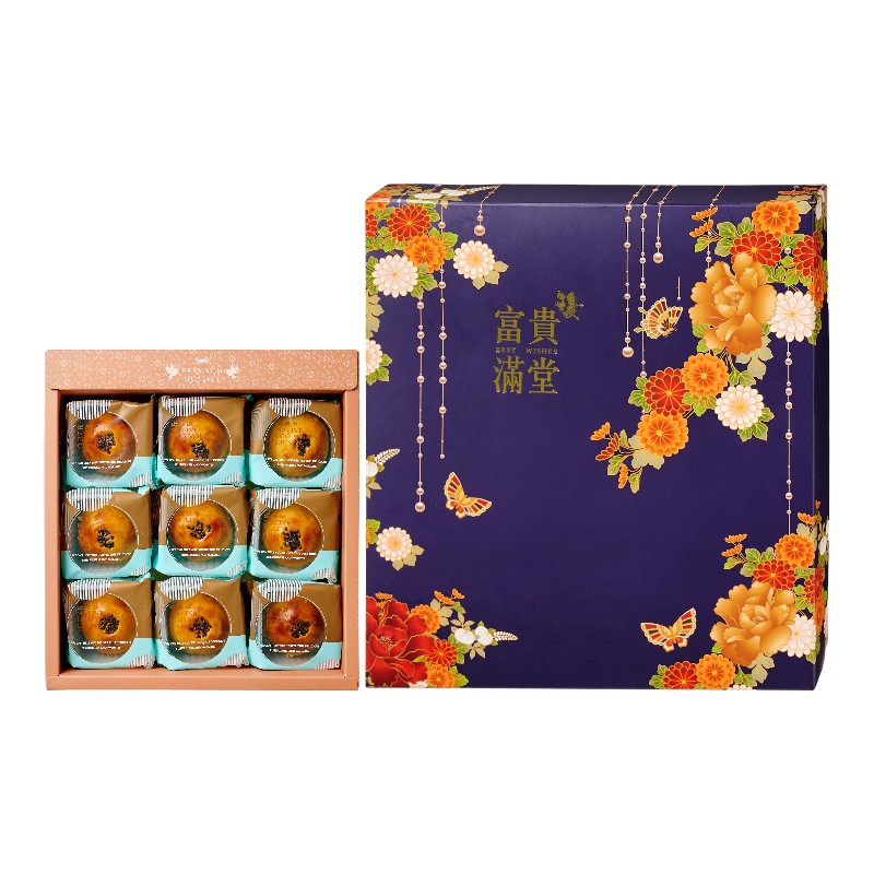 美芳堂烏豆沙蛋黃酥9入, , large