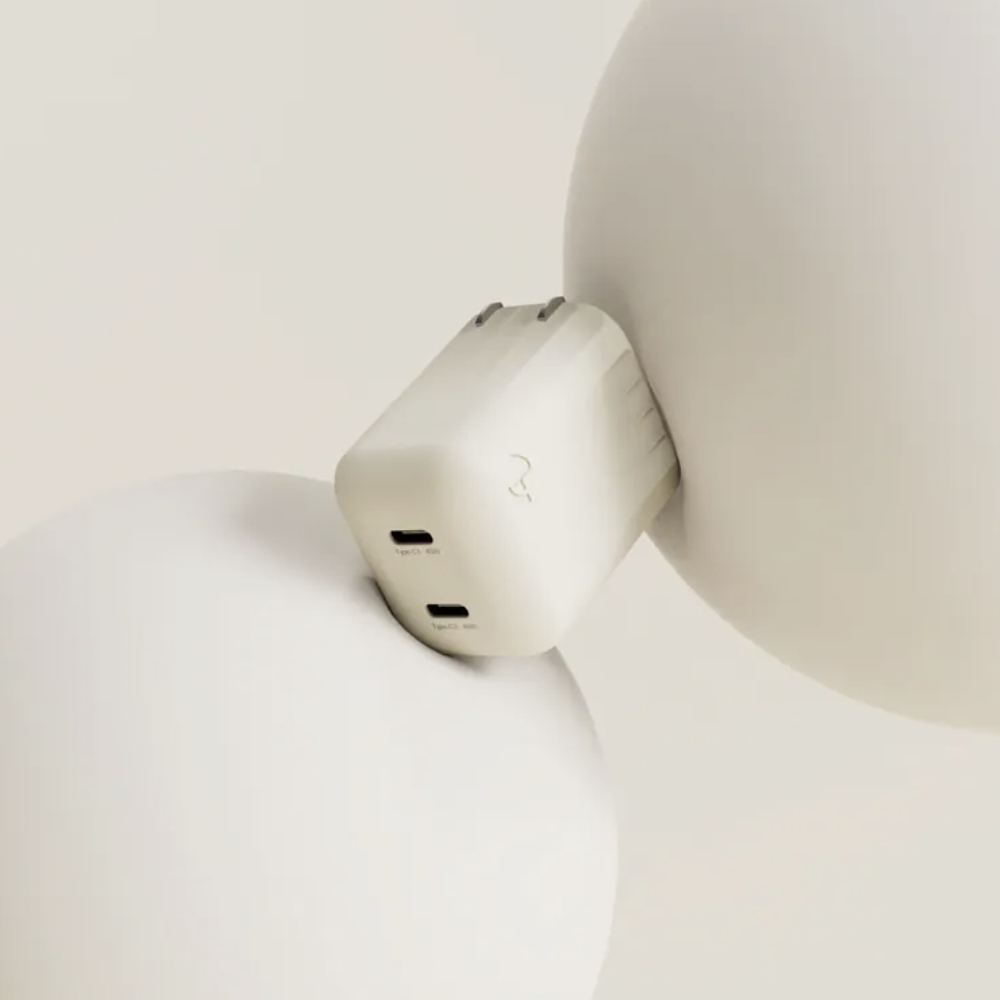 [萬摩科技] Allite Mini Go 45W 2C 氮化鎵雙孔快充頭 曦光黃, , large