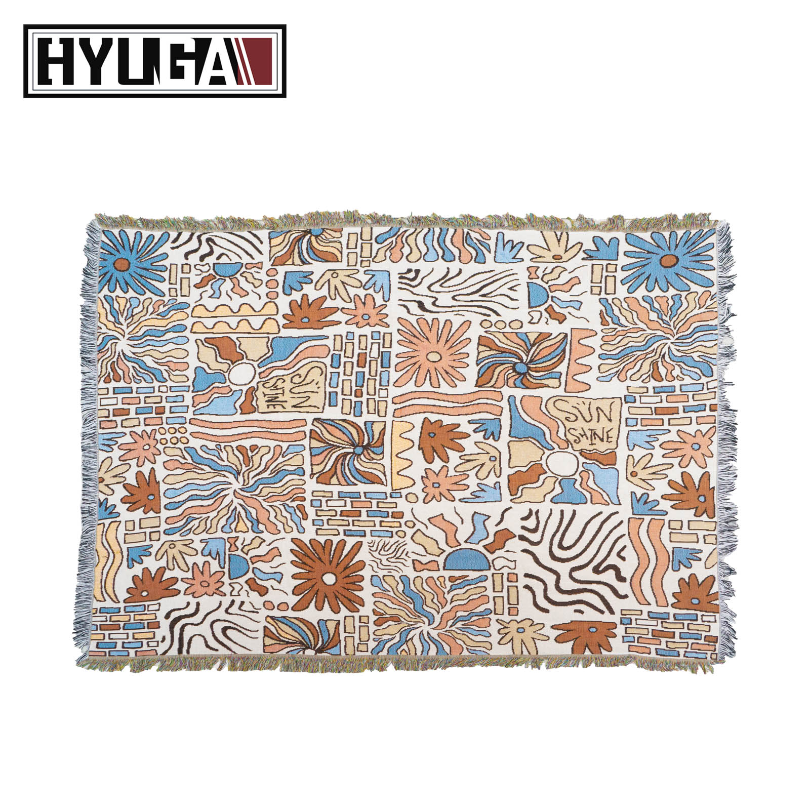 HYUGA Extra Large Camping Blanket【Geometric Graffiti】, , large