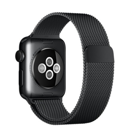 Apple Watch MMFK2TA/A 智慧型手錶 ，38 公釐太空黑不鏽鋼錶殼搭配太空黑色米蘭式錶帶_ 全新珍藏版, , large