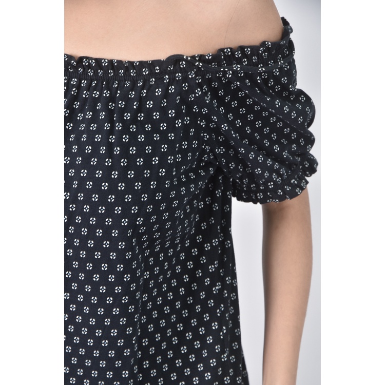 (S) 質感花邊藍色短袖上衣二手衣, , large