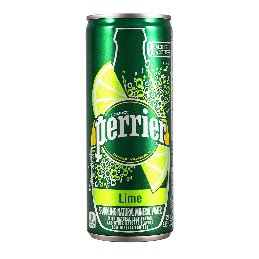 NATURAL SPARKLING MINERAL WATER LIME CAN, , large