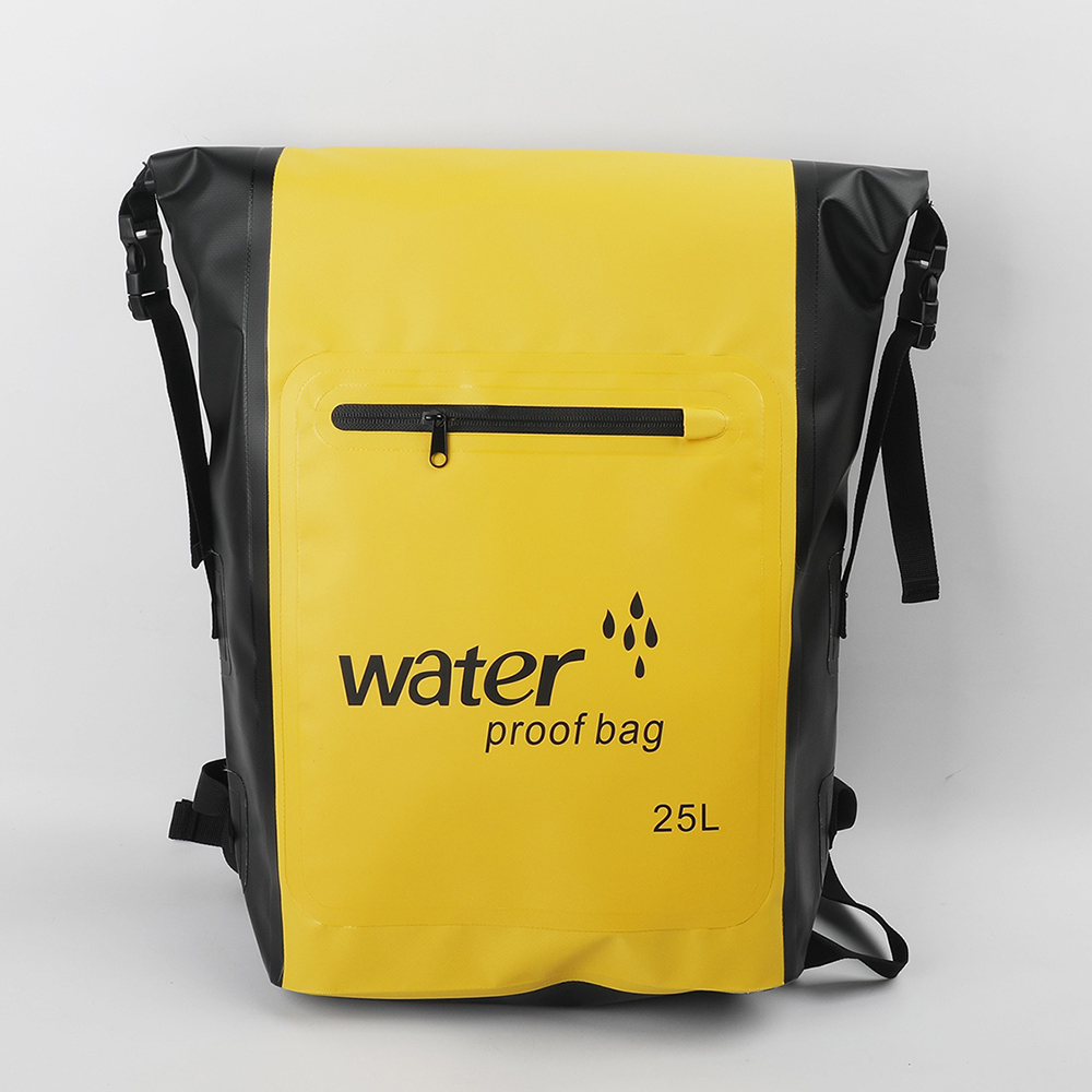 【SV61208】25L大容量 戶外防水雙肩包 溯溪漂流游泳潛水包 潛水PVC防水收納袋 乾溼分離 後背包