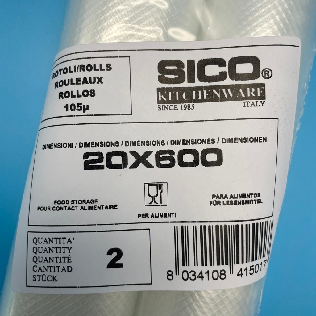SICO舒肥專用真空包裝袋捲型20cmx600cm 25cmx600cm 30cmx600cm (2捲/包), , large