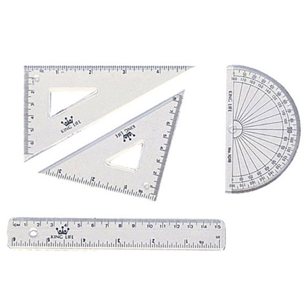 【 徠福 】KING LIFE 組合定規(尺組)15cm / 組 KS-115, , large
