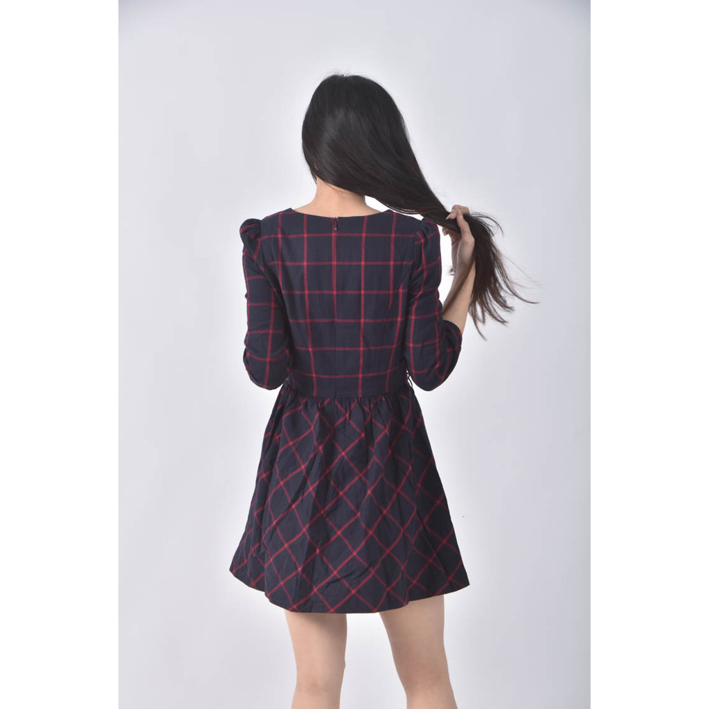 (S) knights bridge格紋紅色洋裝二手衣, , large