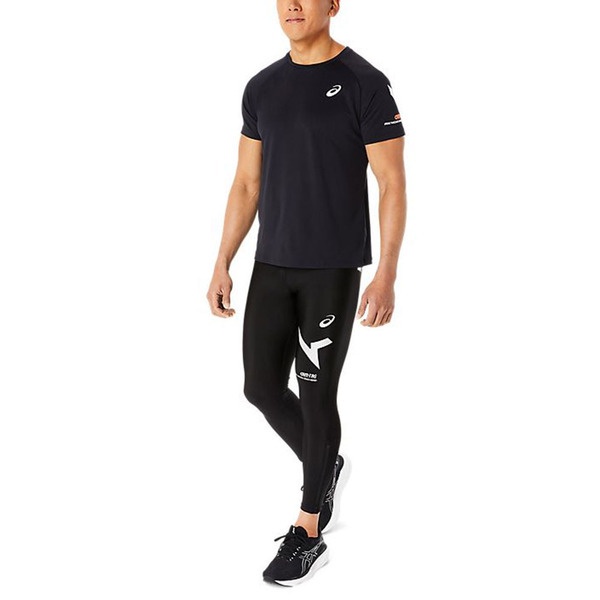 Asics AIM-TRG 男 短袖 上衣 T恤 日本版 運動 訓練 慢跑 吸濕排汗 黑 [2031E248-001], , large