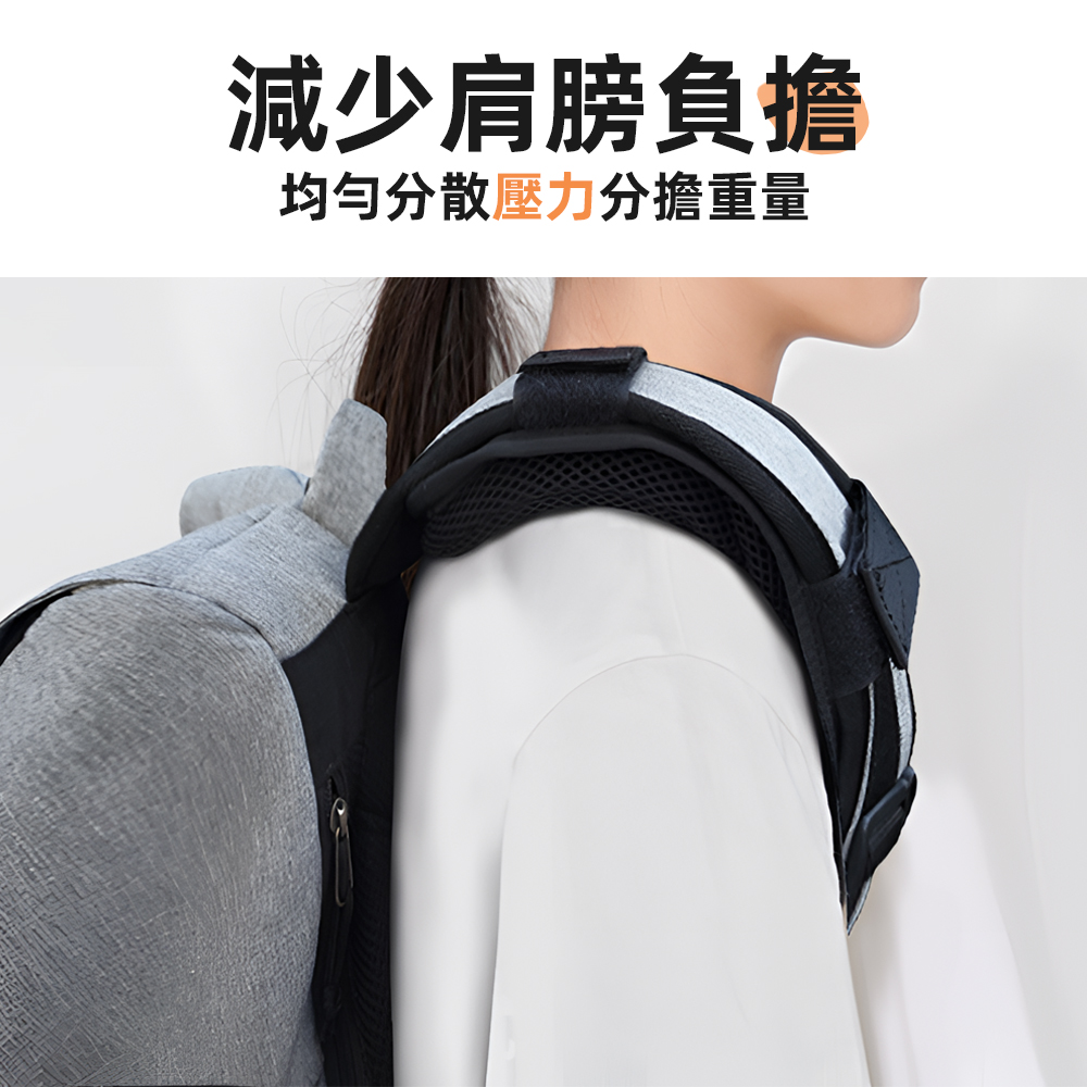 【上手家居】加厚書包減壓背帶 4片組 黑色(減壓肩墊/背包背帶/肩背帶/肩墊/護肩墊/氣墊肩帶/減壓後背包), , large