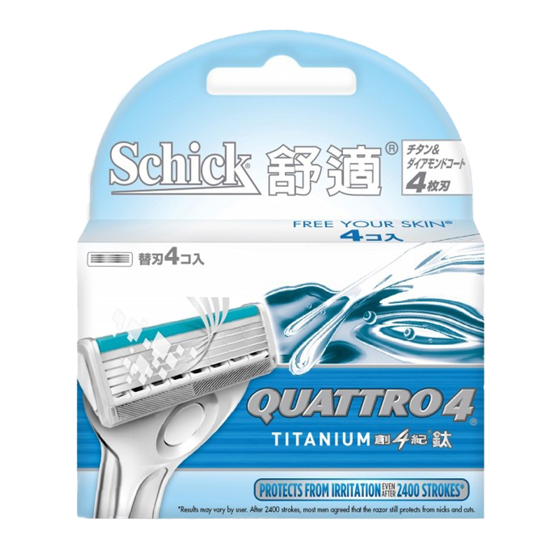 Schick Quattro 4 Titanium Refill, , large