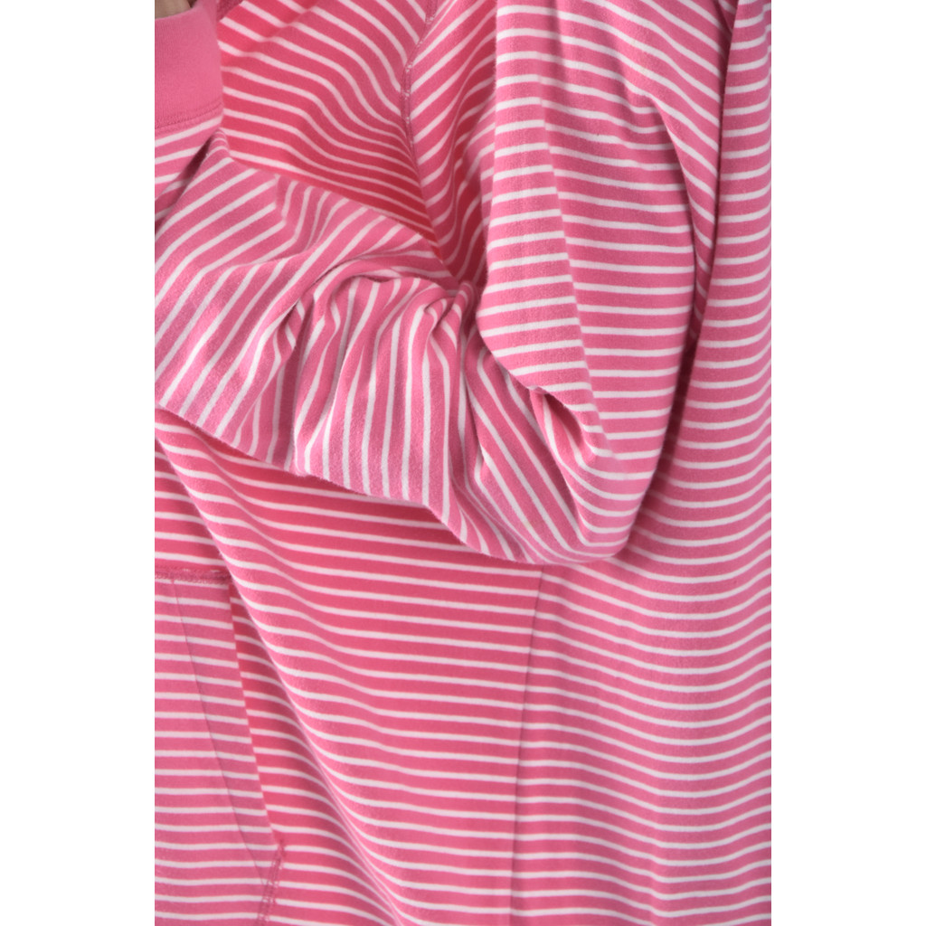 (XL) tommy hilfiger棉質橫線條粉色外套二手衣, , large