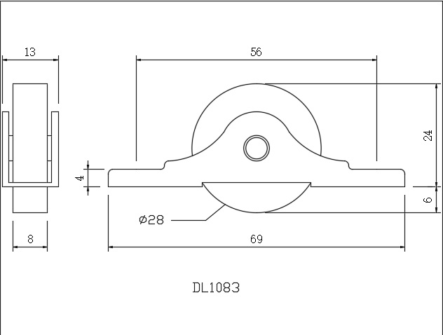 【協進五金】書櫃培林下輪 不鏽鋼本色, , large