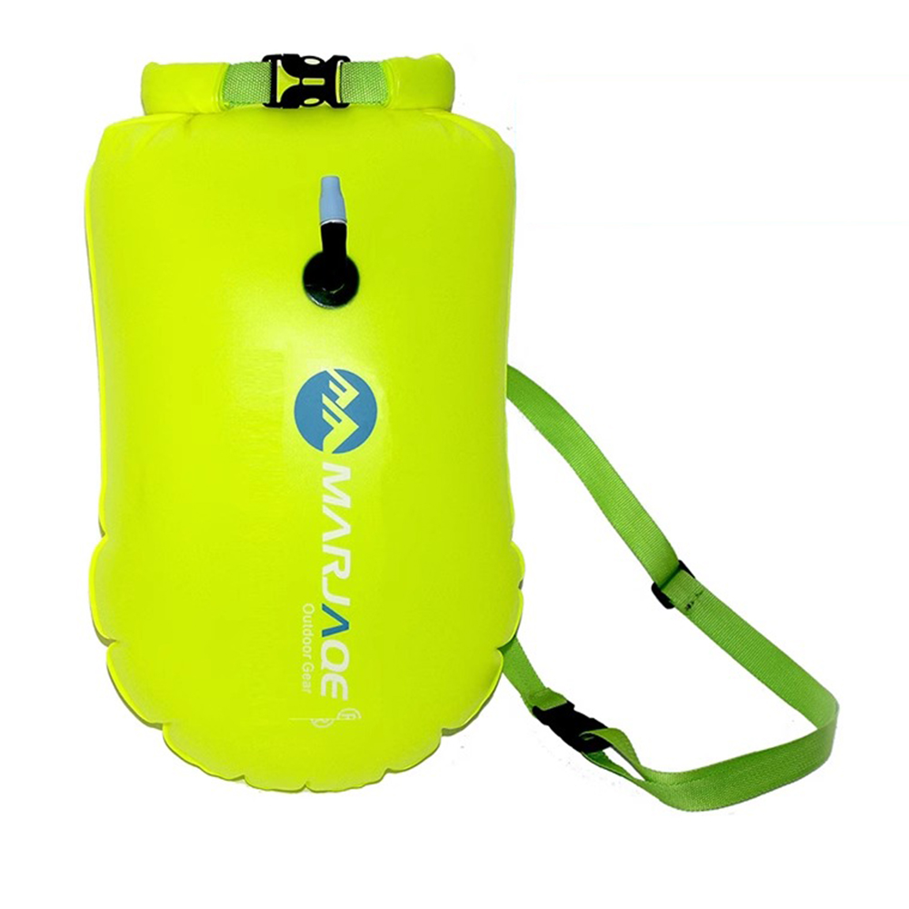 20L Inflatable Swimming Buoy - Storage & Buoyancy Dual Function, Anti-Drowning & Anti-Cramping, Safety Waistband, Single Airbag, Water Sports Buoy