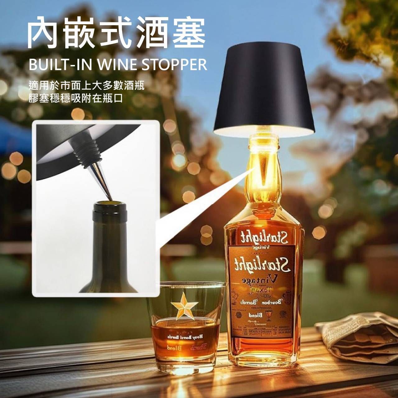 HENRAY北歐風酒瓶燈, , large
