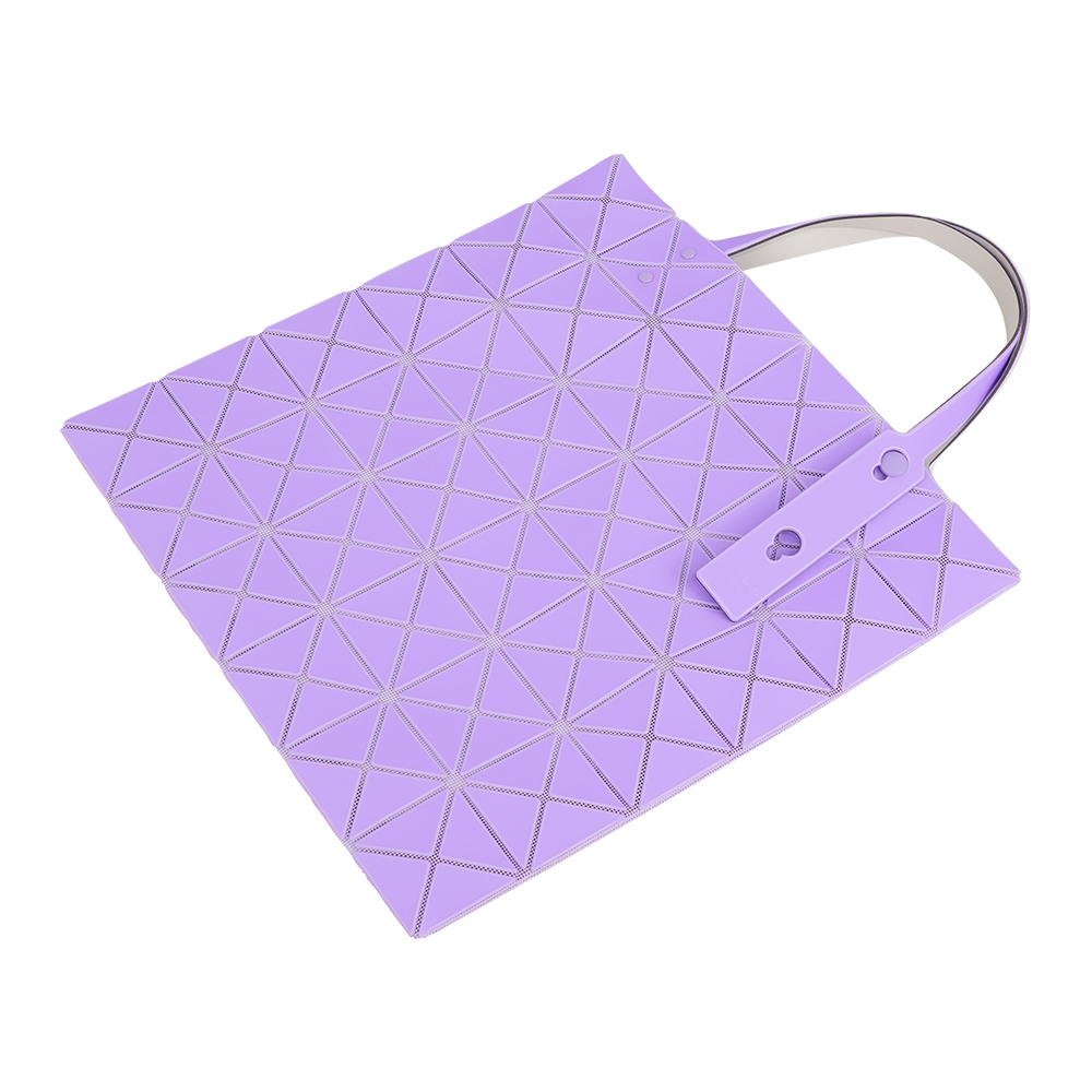 ISSEY MIYAKE BAO BAO LUCENT 6x6 霧面雙色托特包(淺紫色/紫色), , large