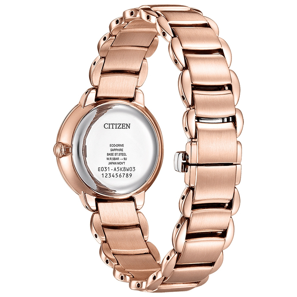 CITIZEN 星辰 聖誕節推薦錶 L系列 光動能大三針女錶 EM0928-84D, , large