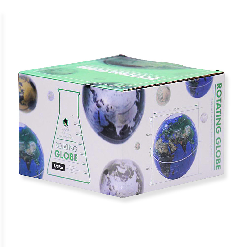 自轉地球儀 - 銀黑, , large