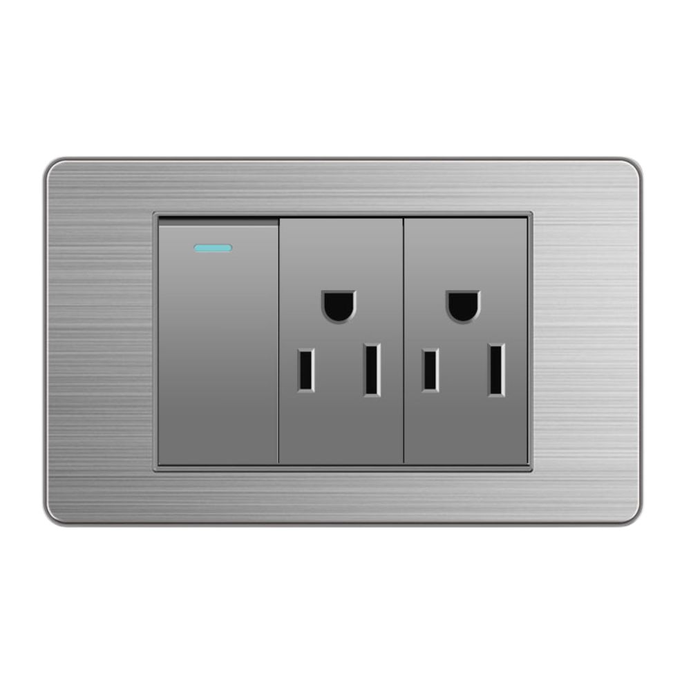 American-style panel, flattened, 3 holes * 2, , large