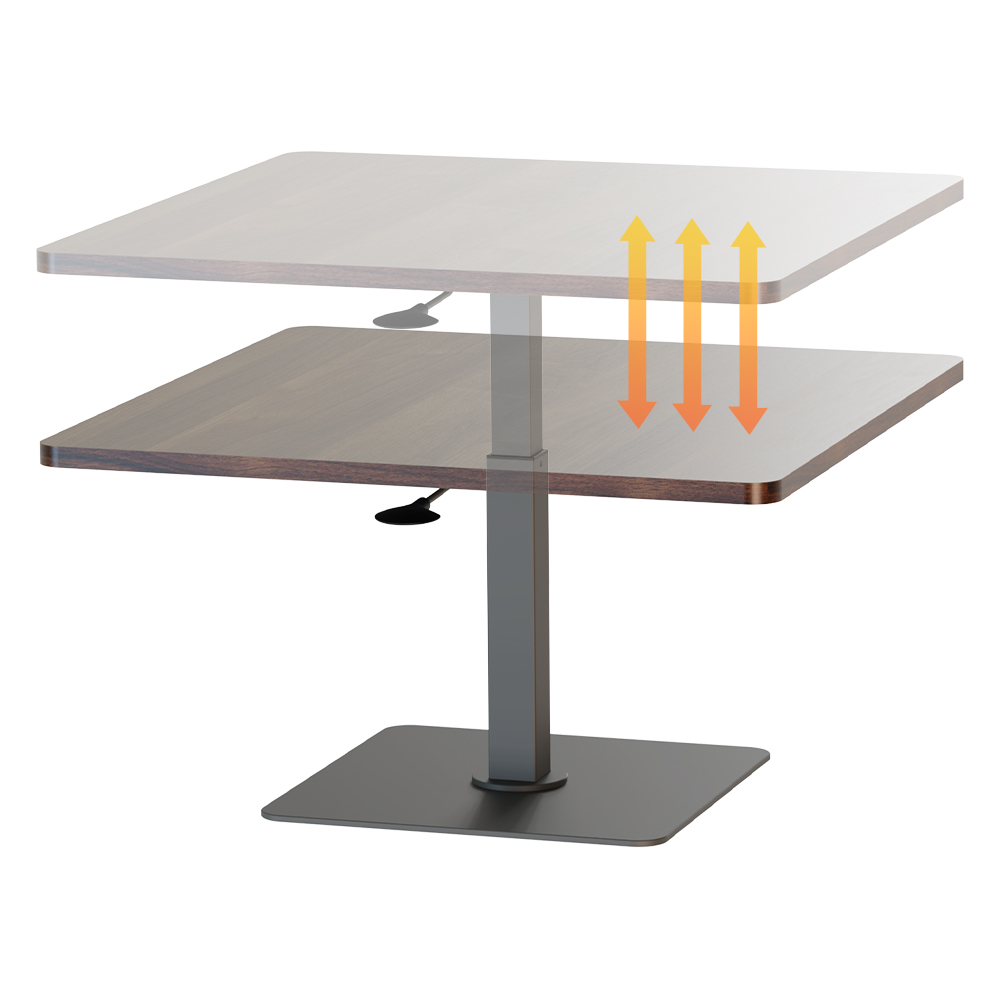 【KAKU健康生活】KA-4702 臺灣製造[魔法桌]氣壓升降茶几-矮桌-方-89x89cm 多色可選, , large