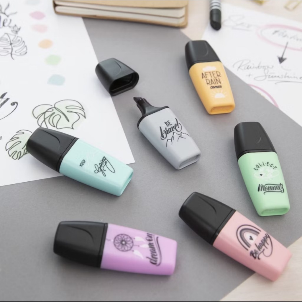 【德國天鵝STABILO】BOSS MINI Pastellove Edition 波士馬卡龍色迷你螢光筆 好攜帶輕巧ST0703-59, , large