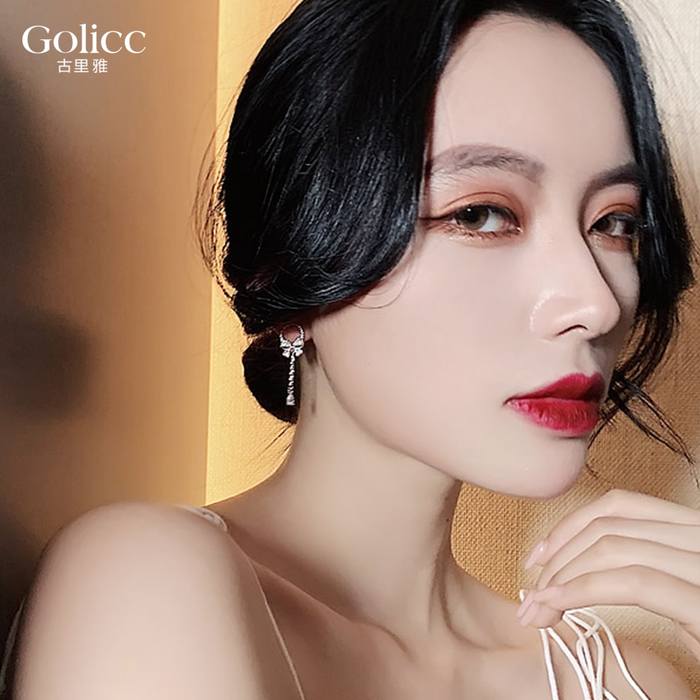 【Gulicc 】古莉可 耳環 蝴蝶結流蘇耳環, , large