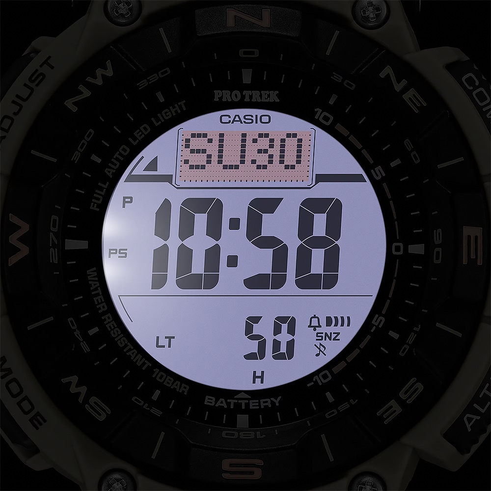 CASIO 卡西歐 PRO TREK  戶外運動太陽能環保手錶-黃 PRG-340SC-5, , large