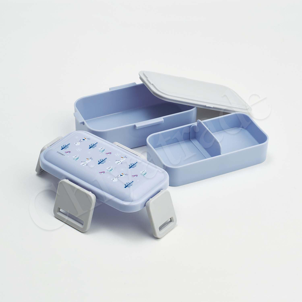 【百科良品】日本製 冰雪奇緣 雪寶 雙層便當盒 抗菌加工Ag+ 600ML(日本境內版), , large