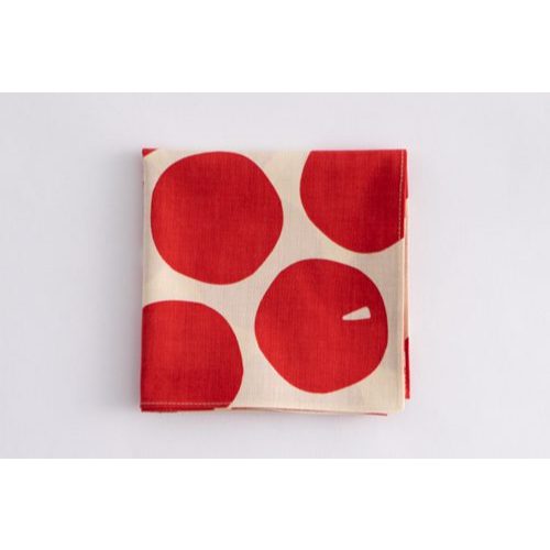 日本製 KAMAWANU Furoshiki 風呂敷/包袱布 全棉 方巾 手巾 多功能手帕 50x50 cm (蘋果)