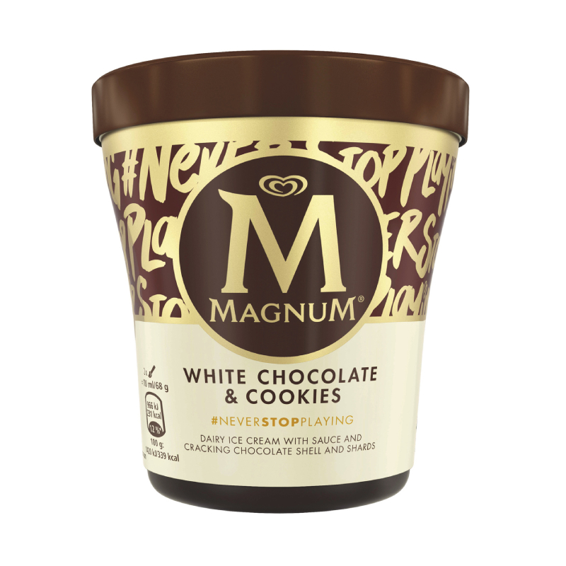 Magnum 白巧克力餅乾香草風味冰淇淋, , large