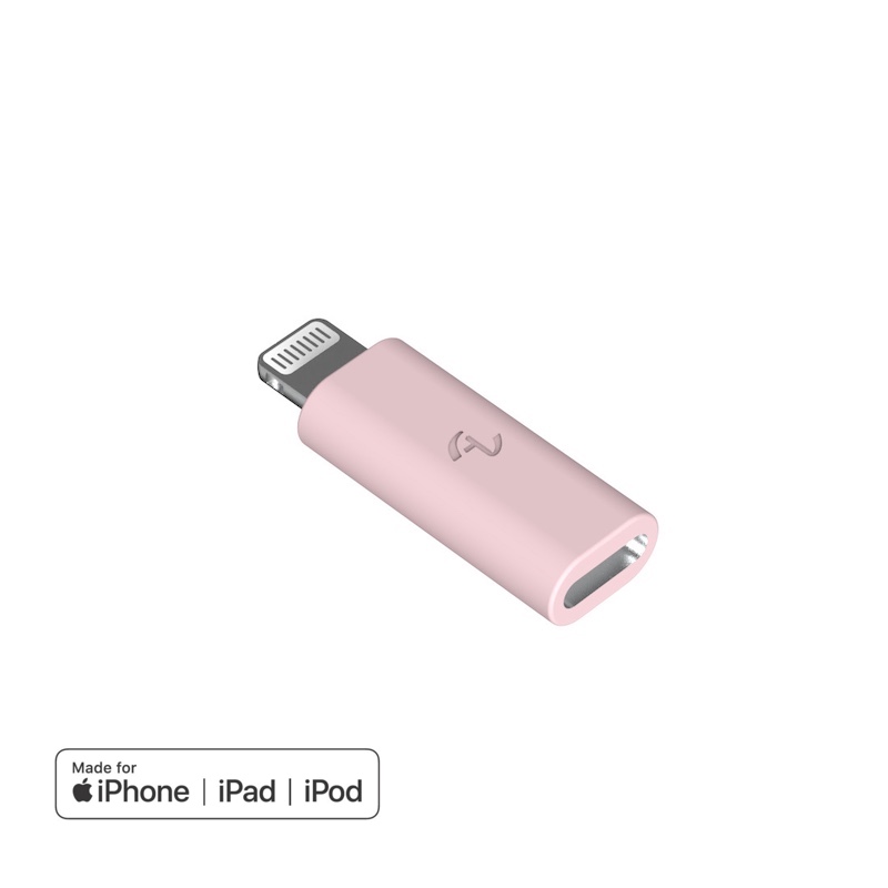 [OneMore Co., Ltd.] Allite USB-C to Lightning Adapter Baby Pink, , large