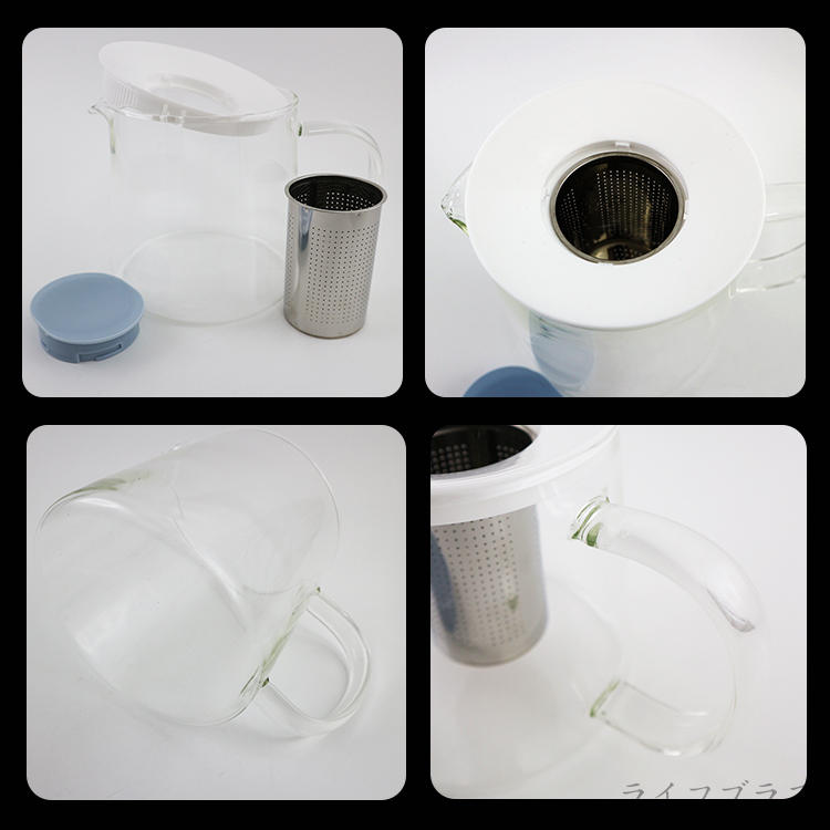 Kiyodo爵士耐熱泡茶壺-1.15L-黑色-1支, , large
