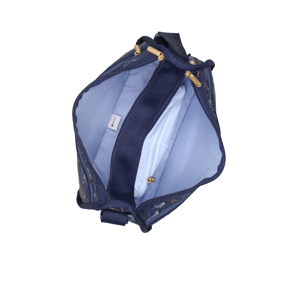 LeSportsac  DELUXE EVERYDAY BAG 奢華斜背包 -湛藍海鍊, , large