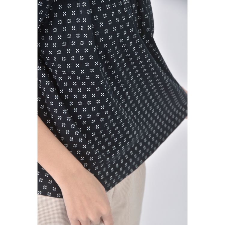 (S) 質感花邊藍色短袖上衣二手衣, , large