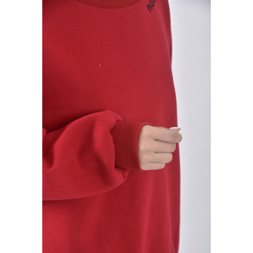 (XL) ob style字母紅色長袖上衣二手衣, , large