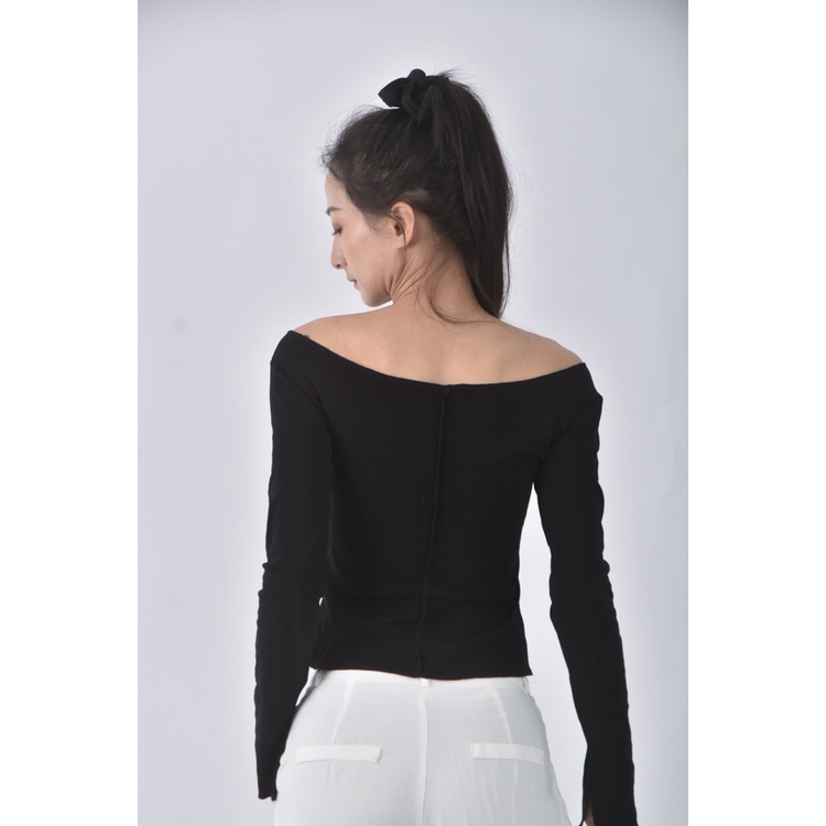 (S) 【安于晴Charlene私服】質感棉質白色長袖上衣二手衣, , large