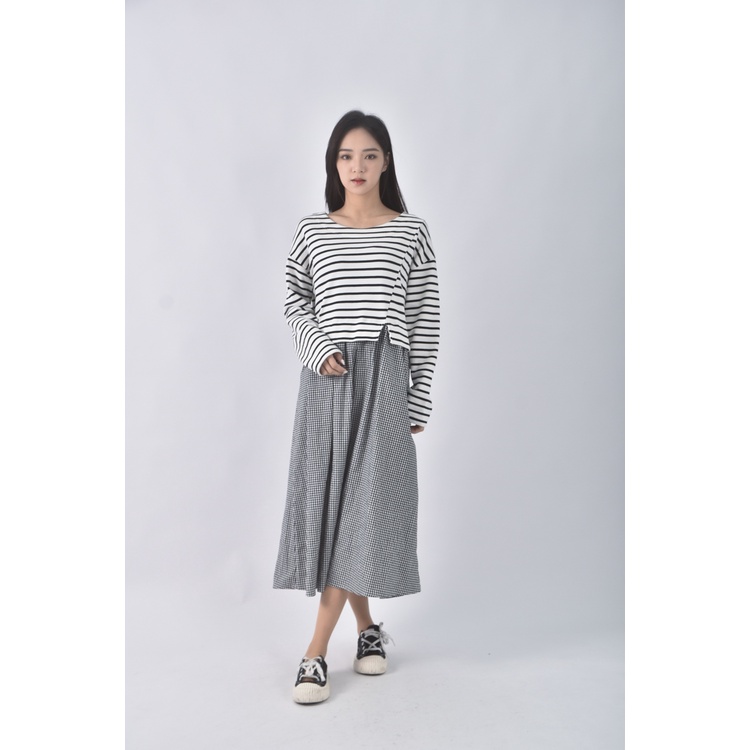 (L) e wear質感棉質純棉杏色洋裝二手衣, , large