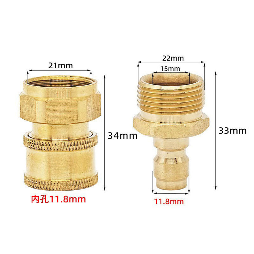 High-pressure quick connector (male 11.8mm / female 22mm), , large