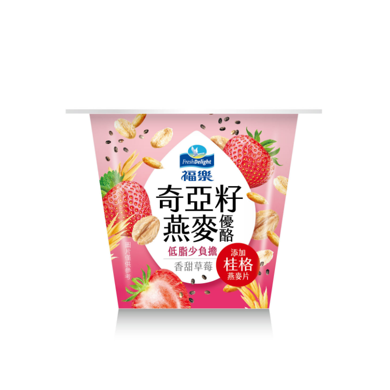 FreshDelight Oat  Chia Yogurt (strawber, , large