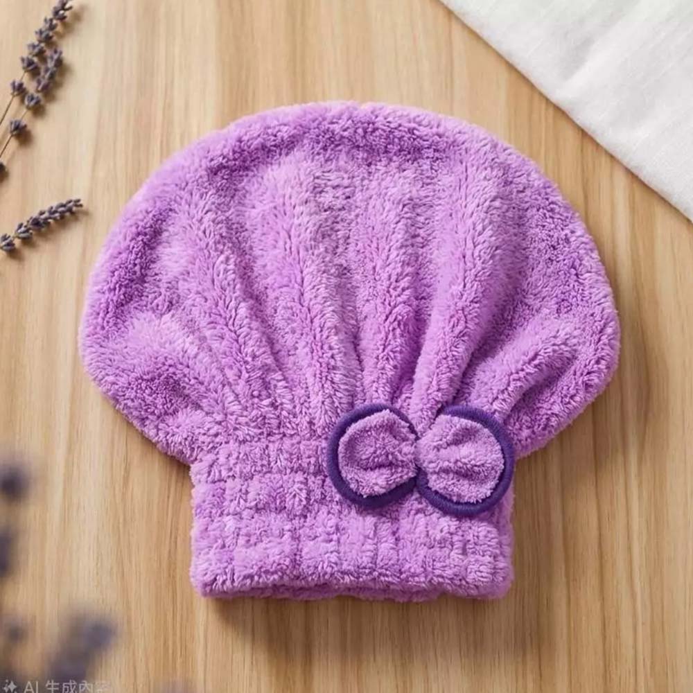 [Kaimei Cotton] Single entry, random excellent top-grade open fiber yarn, super absorbent princess shape shower cap, MIT Taiwan made, , large