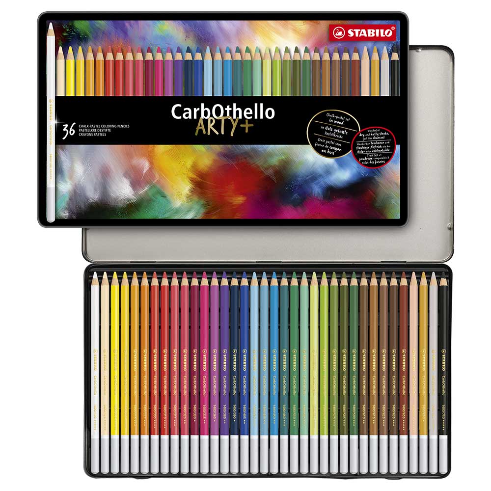 STABILO 德國 思筆樂 CarbOthello 奧賽樂水性粉彩色鉛筆 鐵盒 36色組/盒 ST1436-6