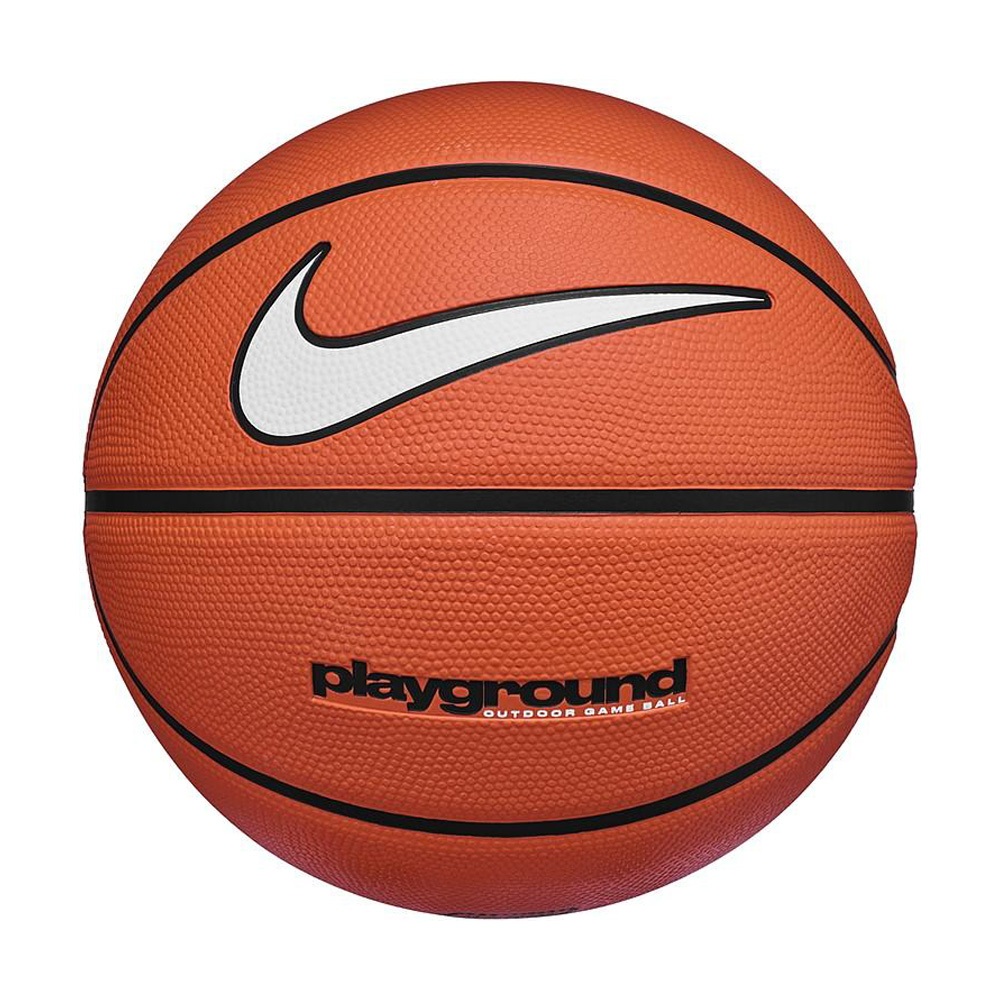NIKE EVERYDAY PLAYGROUND 8P 7號球 籃球 比賽 訓練 運動 戶外 耐磨 控球精準 黑綠 琥珀, 琥珀*新款, large