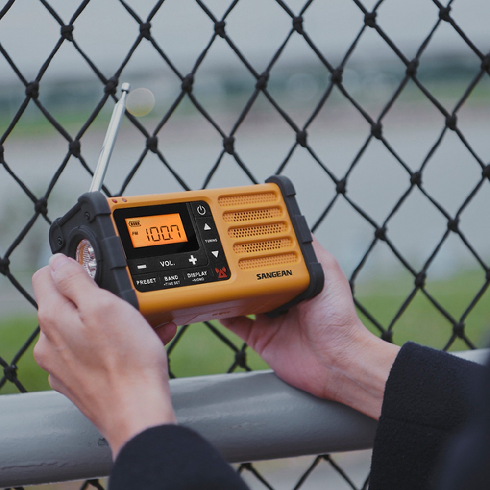 SANGEAN 山進 手搖充電太陽能防災包調幅/調頻 防災 收音機 MMR-88, , large