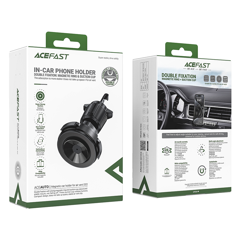 【ACEFAST】In-Car Phone Holder Double Fixation D22, , large