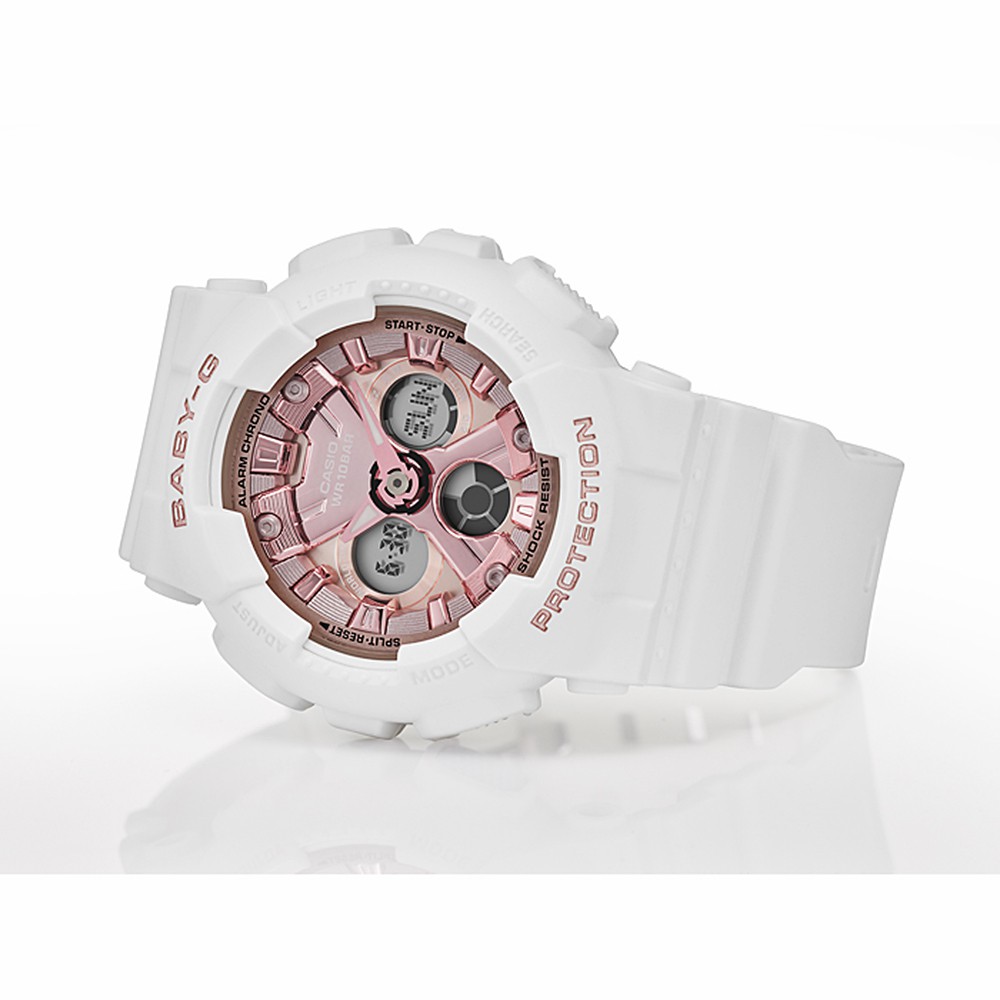CASIO 卡西歐 BABY-G 人氣手錶/白(BA-130-7A1), , large