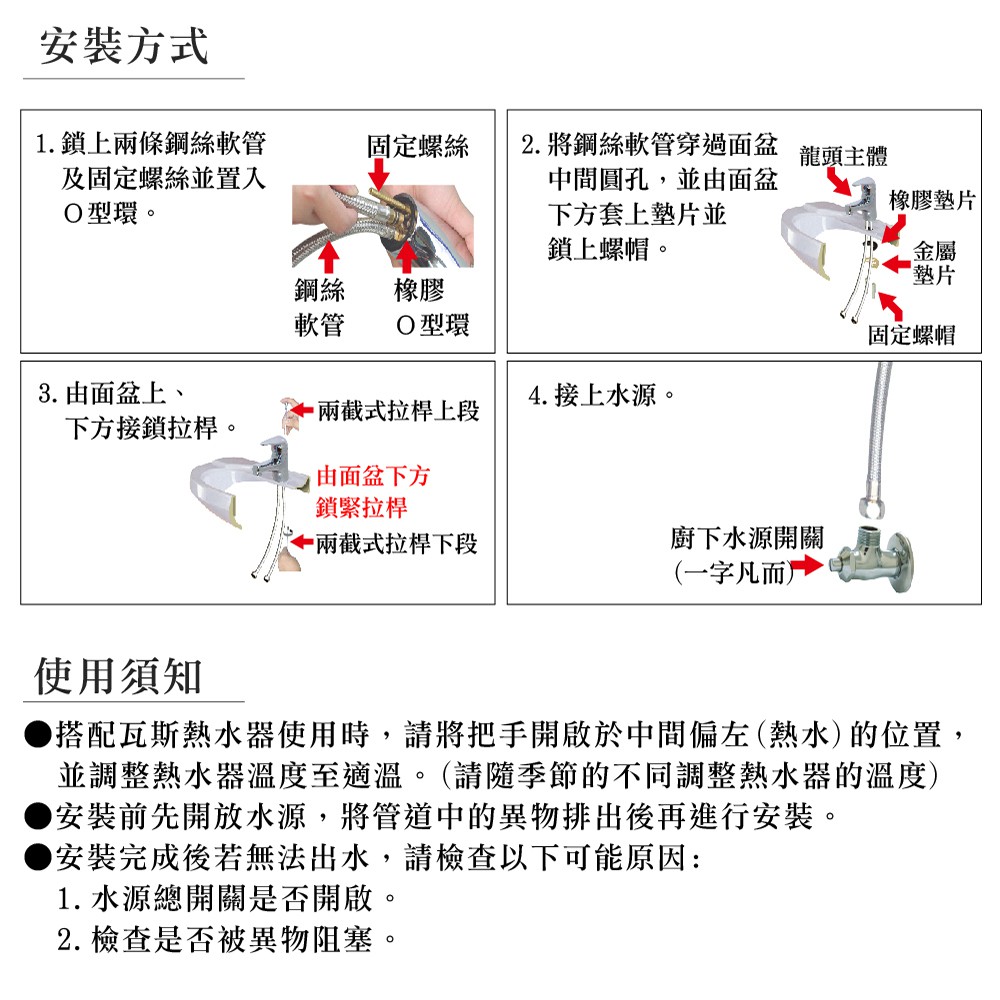 【雙手萬能】超值單孔面盆龍頭(單把手)(台灣製/浴室/面盆), , large